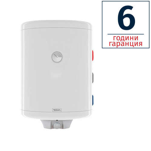 БОЙЛЕР TEDAN COMBI MAX 80л, вертикален, емайлиран, eдна серпентина, изводи отдясно, извод за термосонда, 3kW